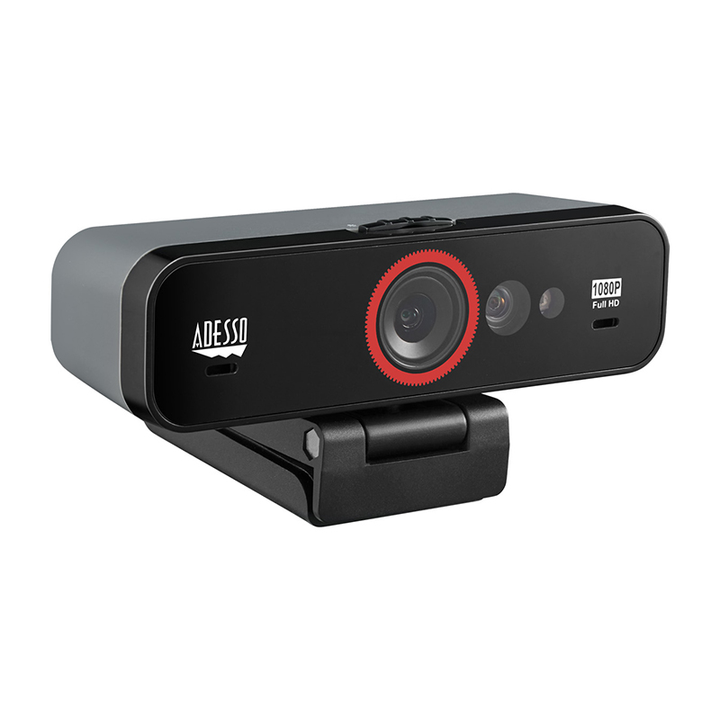Adesso CYBERTRACK F1 Webcam - 2.1 Megapixel,USB 2.0, Fixed Focus-120° Angle - Tripod Mount